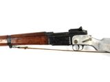a close up of a rifle on a white background with a white background