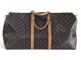 louis vuitton keepall bag in monogram canvas and leather