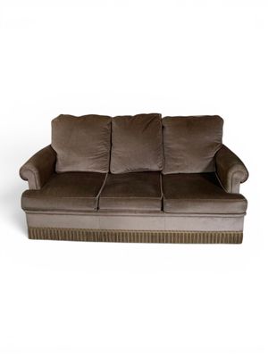 Canapé-lit confortable 3 places en velours gris, la partie i…