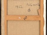 an old picture of a picture frame with writing on it