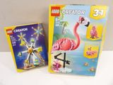 lego creator flamingo and book set with instruction instructions