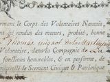 an old document with writing on it that is very old