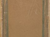 a painting of a brown frame with a green border and a brown background
