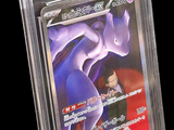une image d'une carte à collectionner Pokémon dans un étui en plastique