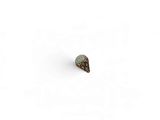 a small piece of rock that is sitting in the snow