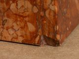a close up picture of a marble block on the floor