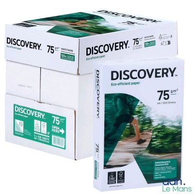 deux boîtes de papier « discovery » sont empilées l'une sur l'autre