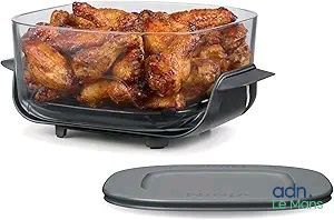 an image of a bowl of chicken wings and a plate with a lid