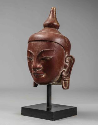 Tête de bouddha, École birmane de Pagan, XVIe siècle