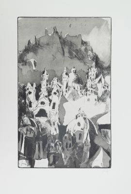 un dessin en noir et blanc représentant un groupe de personnes à cheval