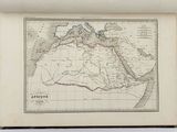 an old map of the middle east and middle east asia