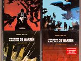 three books on the cover of a series of comics