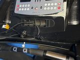 a close up view of a tread machine in a gym