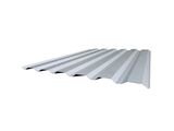 a white corrugated roof on a white background