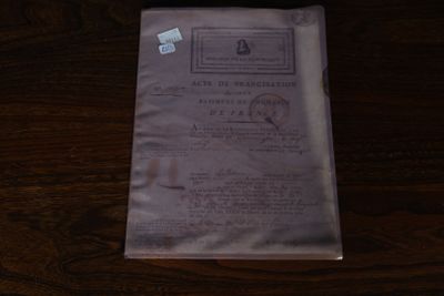 ERE REPUBLIQUE Acte de Francisation d'un batiment de comme…