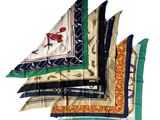 many different types of handkerchiefs on a white background