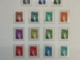 a picture of a picture of a collection of stamps on display