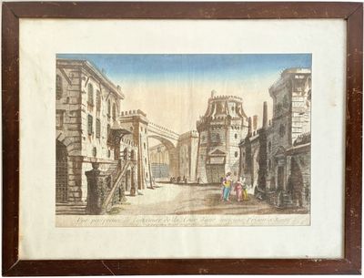 ECOLE FRANCAISE du XVIIIe Vue perspective de l'intérieur(e) …