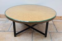 Table basse de forme ronde en citronnier