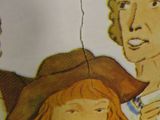 illustration of a woman holding a child in her arms and a man holding a baby