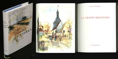 two books that are open on a black table