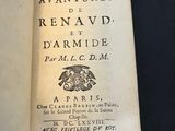 an open book with a black and white title on it
