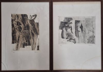 MARRA Etudes de femmes Paire d'estampes