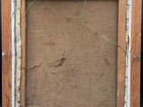 an old picture frame with a picture of a bird on it