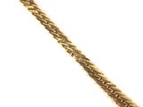 an image of a close up of a gold chain on a white background