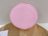 christian dior pink round cosmetic case