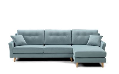 Canapé BJORN Fixe 3 places avec Chaise longue droite.