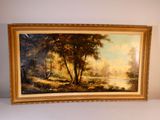 une photo d'un tableau accroché au mur
