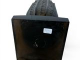 a close up of a tire on a white background