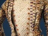 an image of a woman ' s jacket made out of shells