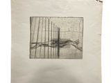 une photo en noir et blanc d'une feuille de papier sur laquelle figure un dessin