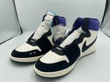 nike air jordan 1 retro black / white / court purple