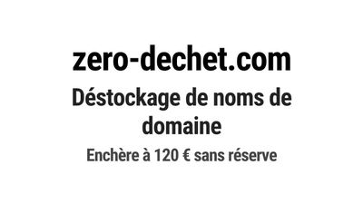 Nom de domaine zero-dechet.com.