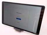a tablet that is sitting on top of a table