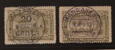 deux timbres avec la photo d'un homme et d'une femme