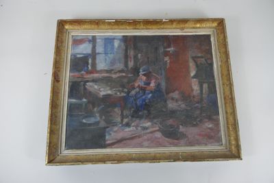 a picture of a painting hanging on the wall