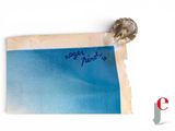 a piece of paper that has a picture of a bird on it