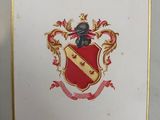 une image représentant un blason accroché au mur