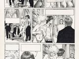 une image représentant une bande dessinée en noir et blanc avec un dessin d'un homme et d'une femme