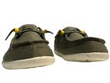 a pair of shoes that are on a white surface