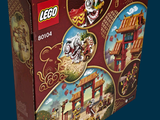 a box of legos with a picture of a chinese town