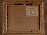an old picture of a piece of wood with a piece of paper on it