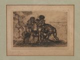 an image of a drawing of a group of people in a field
