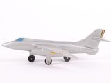 a toy airplane that is sitting on a white surface