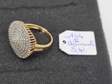 a close up of a ring with a price tag on it