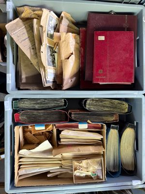 beaucoup de journaux et de livres dans les bacs